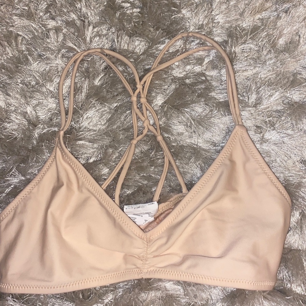 Volcom Peachy/tan bikini top